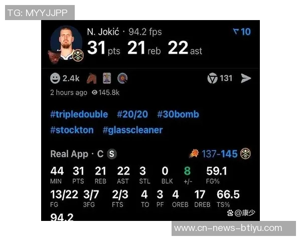 约基奇本赛季31场比赛中16次三双表现超50引发热议